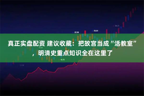 真正实盘配资 建议收藏：把故宫当成“活教室”，明清史重点知识全在这里了
